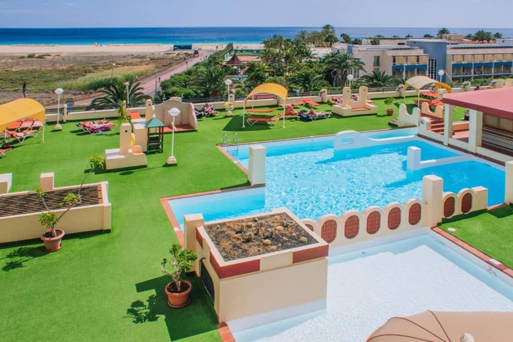 Terrazza E Vista Sull'Oceano, Wi-Fi, Piano 3, Piscina Sullo Stesso Piano Apartman Morro Jable  Kültér fotó